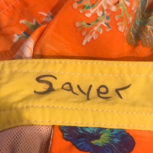 Polo Ralph Lauren Swim Trunks Swimwear Orange - Picture 7 of 7